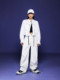 Tuogu white workwear short jacket for women spring 2025 new fashionable short windbreaker sports jacket top C50718
