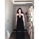 XZY/Xin Zhengyan, slightly fat mm noble and ancient style bead halter neck dress female celebrity temperament heavy industry long skirt