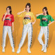 Jazz dance showing clothing cheerleader clothing women's suit Korean female group adult middle school students la la la fuck performance clothing
