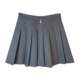 Suit tb gray pleated skirt A -line high waist, thin waist thin skirt, hidden cyan skirt skirt, female spring and autumn
