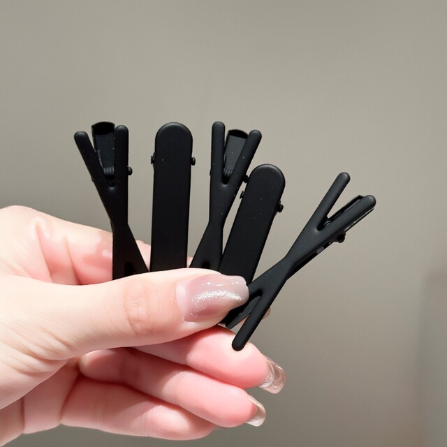 Black side clip side clip female forehead bangs hair clip single clip without marks hair clip high-end headdress for girls