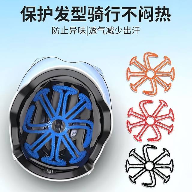 Artifact silicone pads without motorcycle universal helmet prevent ventilation and odor all inner lined hair style breathable helmet pressure