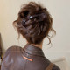 Simple temperament one-word hair clip for women 2025 new high-end duckbill clip large back head hair accessories autumn and winter