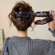 Simple temperament one-word hair clip for women 2025 new high-end duckbill clip large back head hair accessories autumn and winter