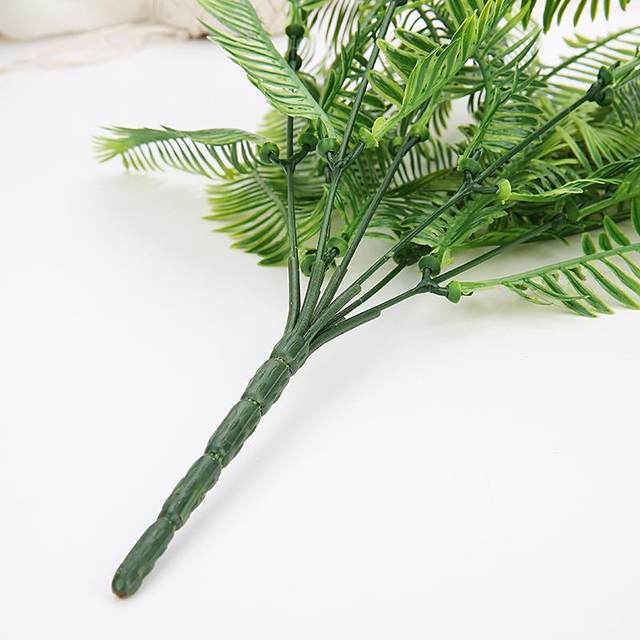 Simulated Persian leaf grass green plant plastic fern small tree background wall home and garden decoration manufacturer