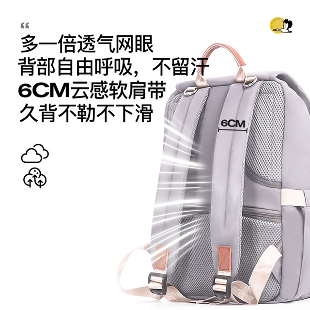 ALAMOM Mommy Bag Fashionable Ultra-Light 2025 New Model Outdoor Shoulder Large Capacity Mother and Baby Bag

