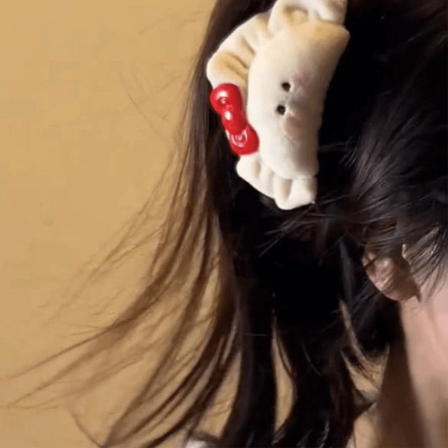 Bow Blush Dumpling Clip Clip Clip Clip Clip Back Head Dress Hair Shark Clip Duckbilly Clip Head Dress
