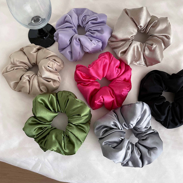 Large intestine hair ring for women 2025 new high-end retro sleep headband hair rubber band pillow hair rope hair accessories