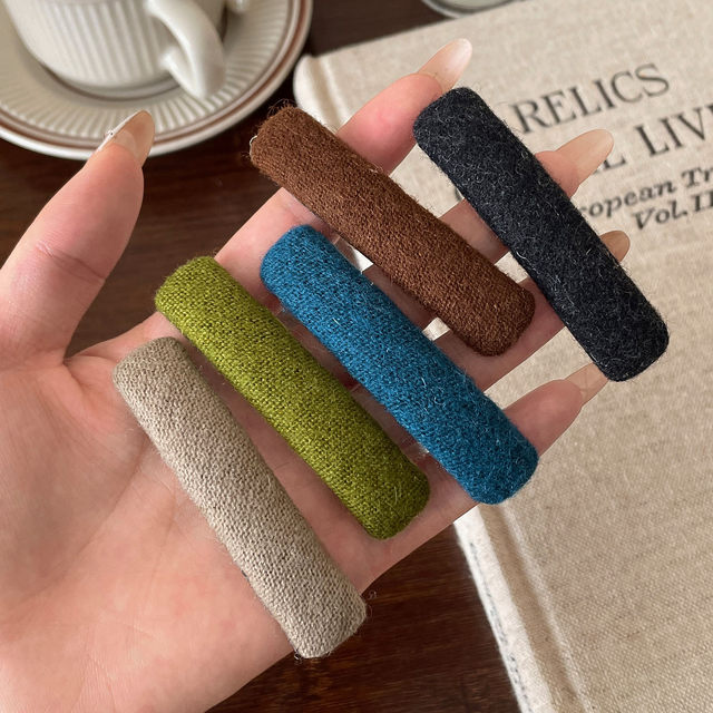 2025 New Autumn and Winter Retro Broken Hair Clip Women's Side Clip Side Bangs Clip Headwear Forehead BB Clip