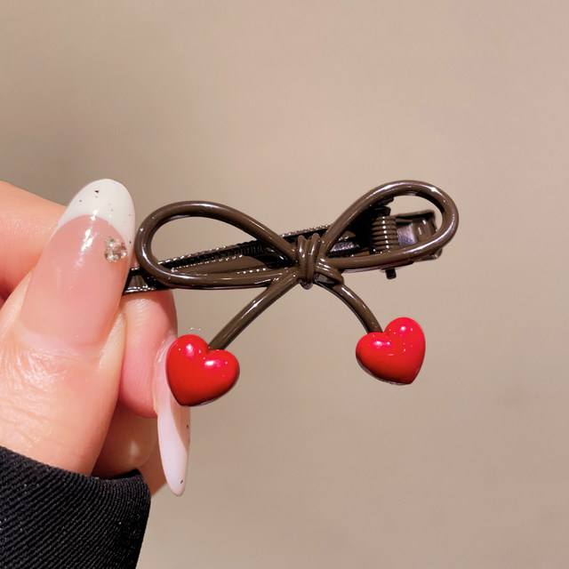 2025 New Bow Hair Clip Women's One-Line Clip Temperament Versatile Bangs Broken Hair Side Clip Hairpin Headwear Hair Accessories
