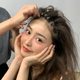 Hair root styling fluffy hairpin for women with seamless bangs and high skull style hairpin positioning crocodile duckbill clip headwear