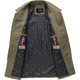 Shinkle cotton lapel jacket Middle -aged and elderly men's spring and autumn men's dad dad jacket medium long top 50 years old 60
