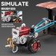 Vintage walking tractor model alloy simulation retro nostalgic ornaments car toy car collection hand figure boy