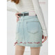 Asymmetrical design-sensory denim skirt 2025 summer new trend high-waist high-end fashionable hip-cover skirt