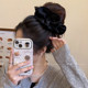 Zhao Lusi same black large intestine hair ring for women tied with ponytail hair rope tied with hair tied with hair floral high-end beautiful hair rope accessories
