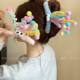 
Dopamine plush hair clip colorful funny cartoon shark clip female back head hair ball spring interesting grab clip