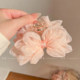 Chinese style pink flower clip women's high-end 2025 new style back head shark clip large hair clip hair accessories