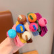 Candy color, high-value children's hair rope, girls with Korean versatile head rope, tie hair rubber band, does not damage the hair baby's hair ring