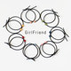 Love love couple, little rubber band, send boyfriend bracelet, send rope net red 2022 new top head head head rope female hair circles