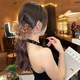 Peony Feather Tassel Clip Women's 2025 New Hairpin Back Head Show Hair Volume Shark Clip Haircard Headdress