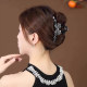 High-end full diamond bow hair clip for the back of women's head 2024 new style grab clip large shark clip hair accessories headdress