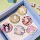 Cartoon Sanrio metal badge cute Kuromi cinnamon dog brooch design niche children's bag decoration