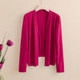 Knitted shawl jacket women's short spring and autumn new long-sleeved versatile cheongsam skirt with cardigan mom top