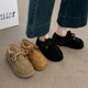 
Inner heightened thick sole plus velvet full wrap Birkenstock shoes wool cotton shoes for women 2025 new winter snow boots loafer shoes