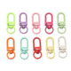 Colorful keychain spray painted zinc alloy 3-point small door buckle DIY mobile phone chain key buckle metal jewelry accessories