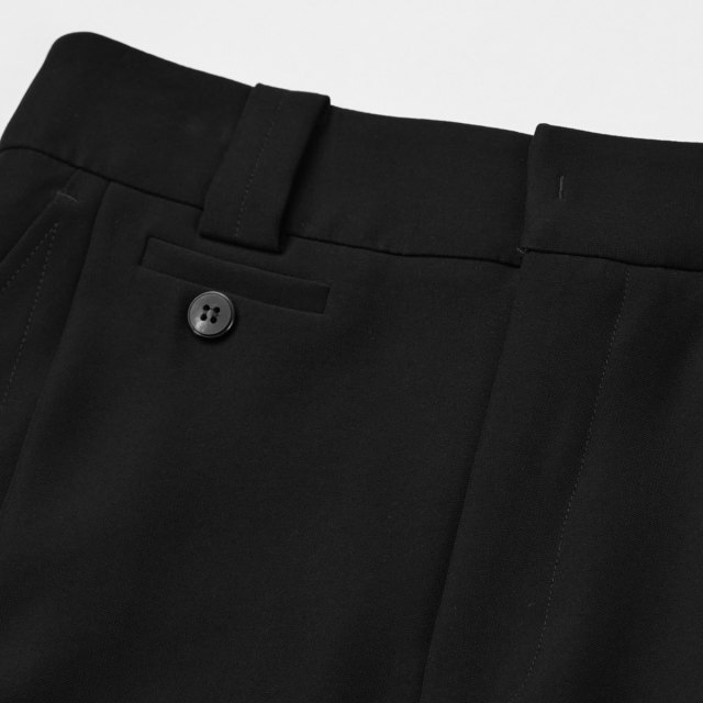 Mandes regular high-waist casual pants 2025 spring new product solid color straight cigarette trousers