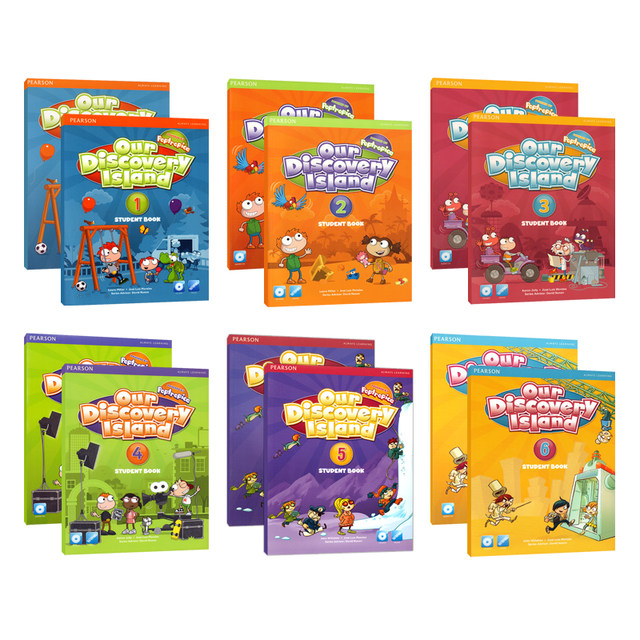 Original imported Our Discovery Island 1 2 3 4 5 6 Level Peng Langwen 6-12 years old children English textbook gift teaching software