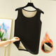 German velvet vest for women in autumn and winter plus velvet and thickened seamless round neck t-shirt for inner wear and outer wear brushed warm base shirt top