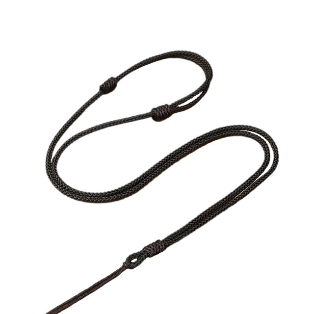 Dixiang new product plain thread hand-woven diamond knot necklace rope adjustable rope jade pendant Guanyin peace buckle pendant rope