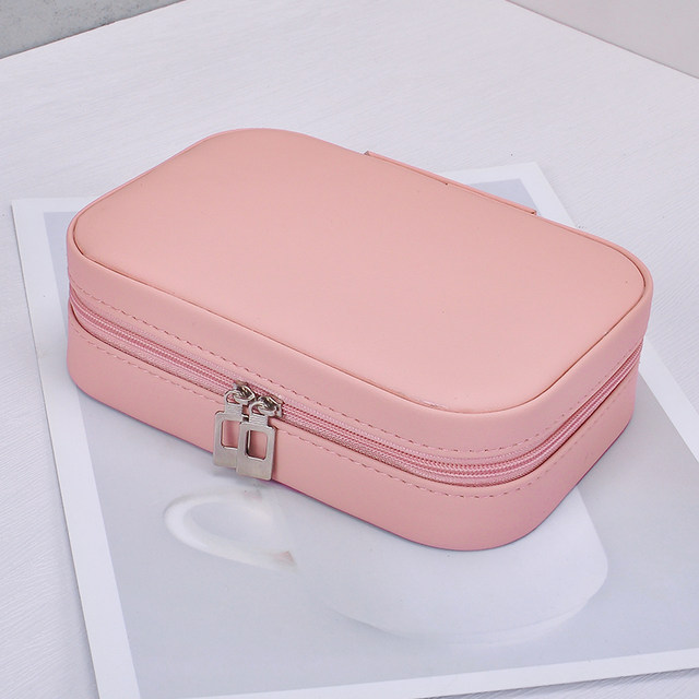 Portable jewelry box Travel storage earrings earrings necklace ring accessories exquisite mini small jewelry box