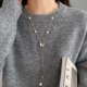 Butterfly Pearl Long Sweater Necklace Women's 2025 New Accessories Autumn and Winter Girls' Sweater Chain Light Luxury High-end