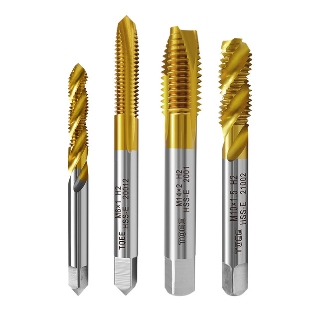 Cobalt-coated titanium spiral tap M35 high cobalt tip tapping machine tap M3 M4 M6 M8 M10 tapping knife