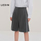 
Lecho stretch casual mid-shorts commuting loose wide-leg shorts C2GCF3308