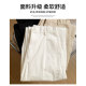 White wide-leg pants for women in summer 2025 new high-waisted slim casual denim small spring and autumn cotton and linen floor pants
