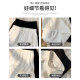 White skirt for women in summer 2025 new high-waisted A-line mid-length spring and autumn puffy skirt ballet cake skirt