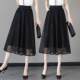 Termei lace mesh skirt for women in spring and summer mid-skirt, high waist, slimming, flesh reducing age, A-line one-step skirt versatile