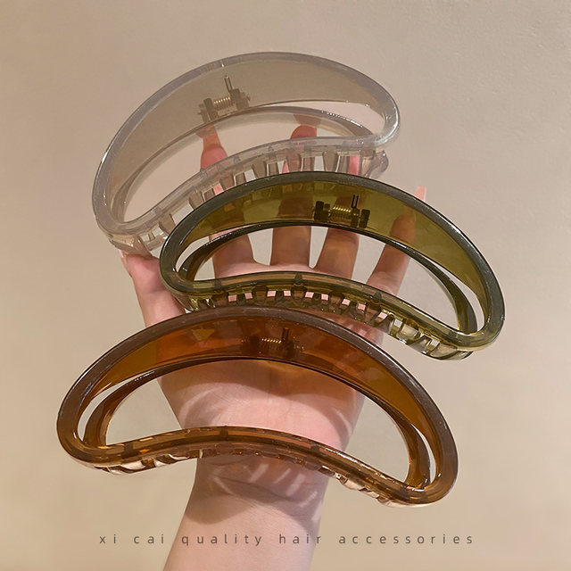 13cm large-size hair volume large shark clip high-end feel hair grab new style head back hair clip headdress hair card for women