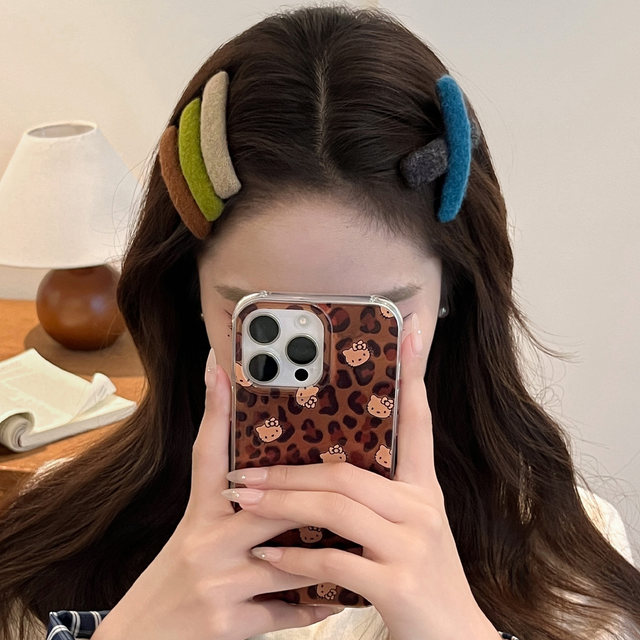 High-end autumn and winter retro broken hair clip women's side clip side bangs clip headwear hair clip new forehead bb clip