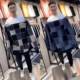 19008 spring and autumn new men's lattice contrasting color foreign long -sleeved long -sleeved knitted cardigan trendy jacket elasticity