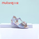 Shepherd children's shoes girls sandals 50 yuan 2 pairs of summer princess shoes open toe Velcro bow non-slip children's shoes