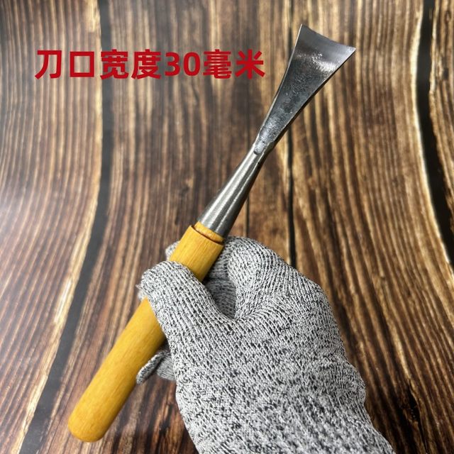 Wood carving tools Dongyang woodworking hand carving tool arc knife wood chisel blank round knife digging knife single sharpened