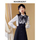 MAXRIENY Retro A-Line Princess Dress Autumn Waffle Umbrella Strap Skirt