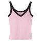 Pusumede with chest pad V -neck suspended female summer design sense of contrasting slim niche niche tattoo shirt
