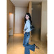 Pusumede Lusi same style! V-neck long-sleeved shirt for women in spring and autumn loose and simple design niche temperament top