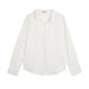 Pusumede Lusi same style! V-neck long-sleeved shirt for women in spring and autumn loose and simple design niche temperament top