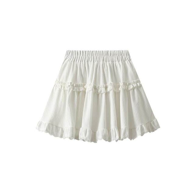 Puffy cake skirt short skirt skirt for women small skirt splicing cute anti-exposure skirt pants ballet style A-line K9801